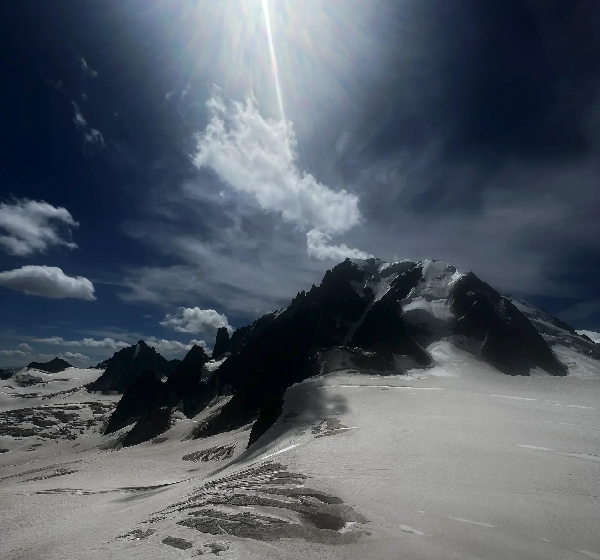 snowy mountain peak